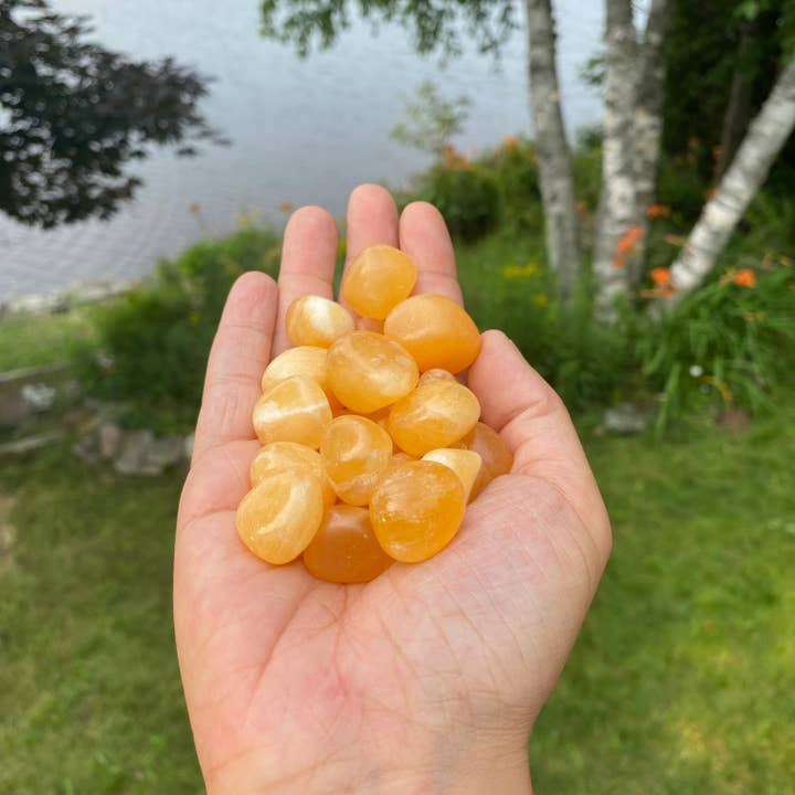 Moonbeam Healing - Wholesale Spiritual Stone/Crystal - Orange Calcite Tumbled Stones