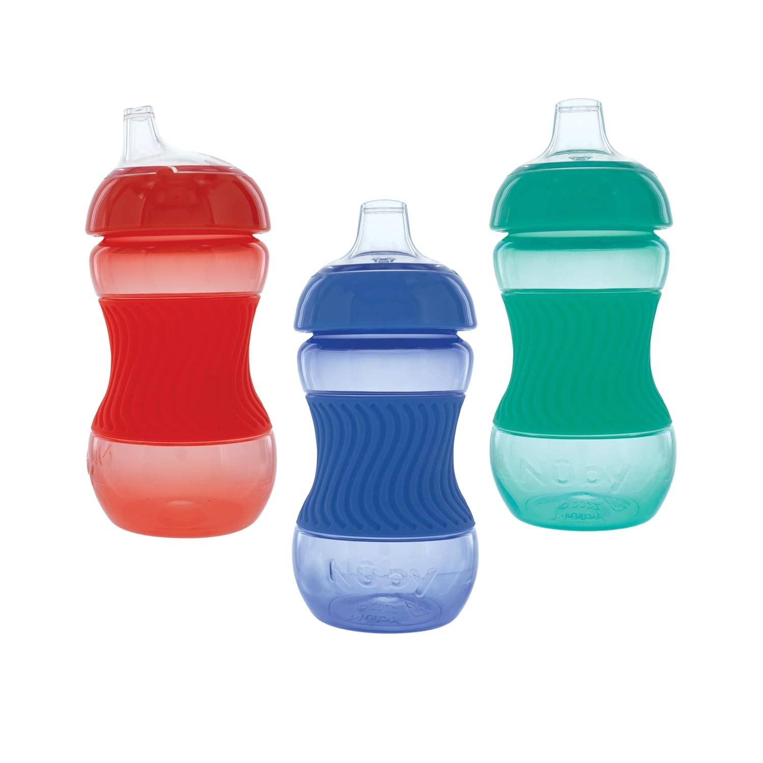Nuby - Wholesale Drinking Glass/Cup - Nuby 3 Pack 6oz Mini Easy Grip Sleeve Cups6