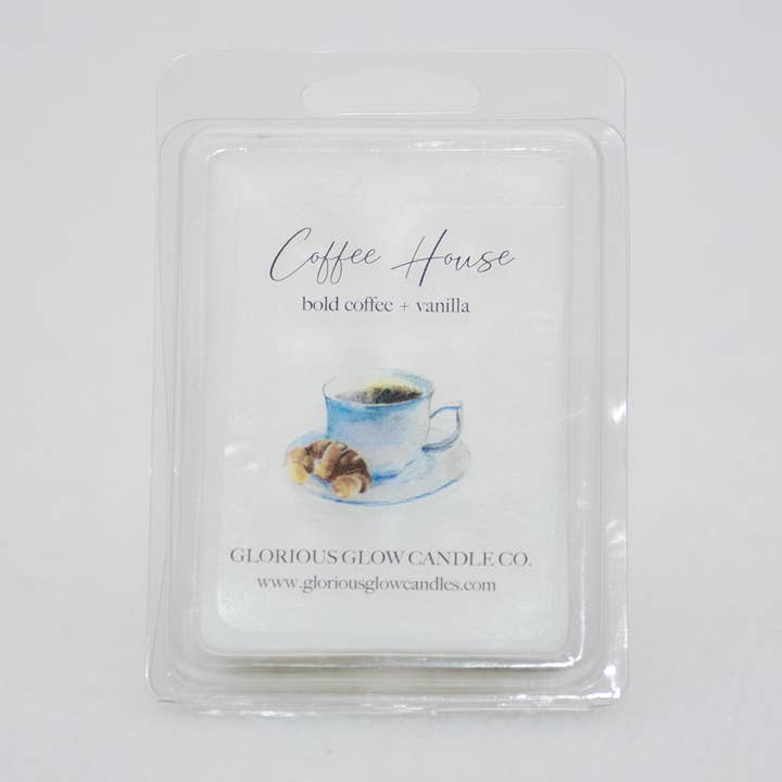 Glorious Glow Candle Co. - Wholesale Wax Melt - Coffee House 2.5 oz Soy Blend Wax Melt0