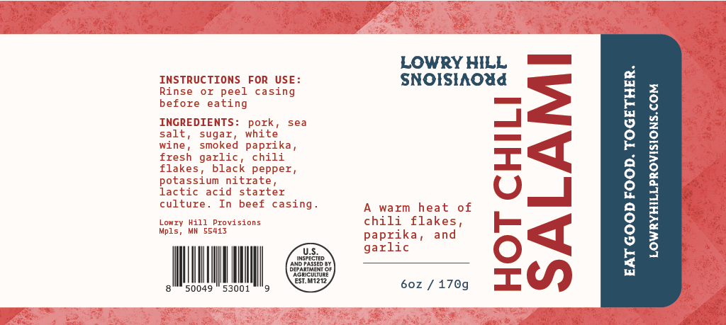 Lowry Hill Provisions - Wholesale Salami - Hot Chili Salami4