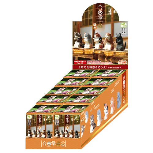 Hakubundo - Wholesale Ornament - 【Japanese Blind box】PRAYER CAT 5 CATS SURPRISE BOX