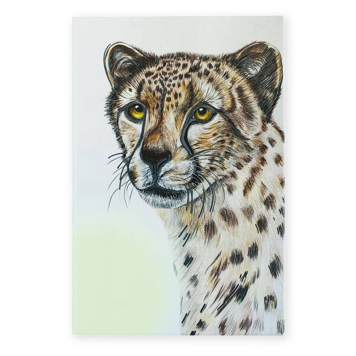 Cheetah Ceramic Tile Picture Plaque Wall Art 30 x 20cm for wholesale by Art of Arora