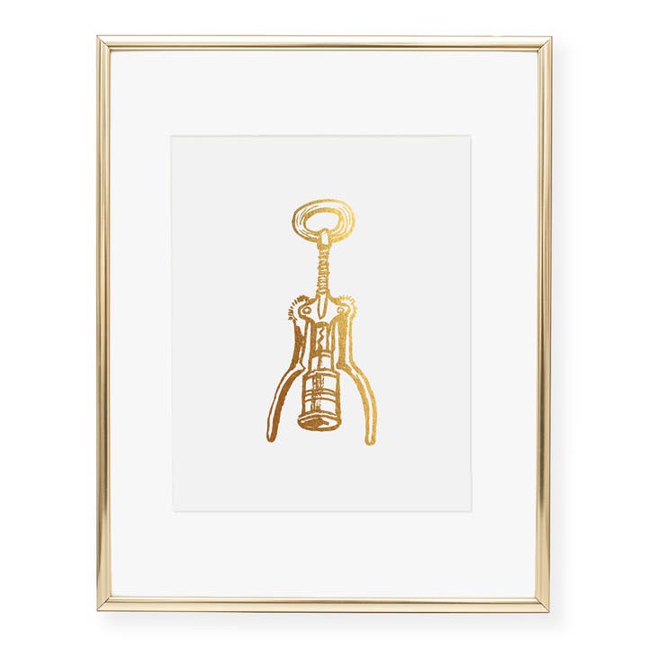 Décapsuleur de vin, impression artistique, or, argent ou or rose pour la vente par Digibuddha