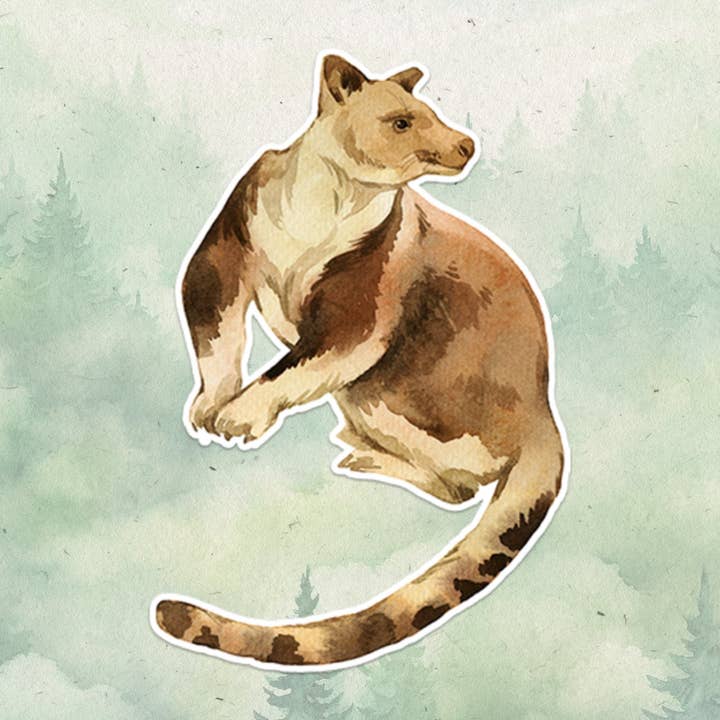 Tree kangaroo sticker for wholesale by Soul Familiar