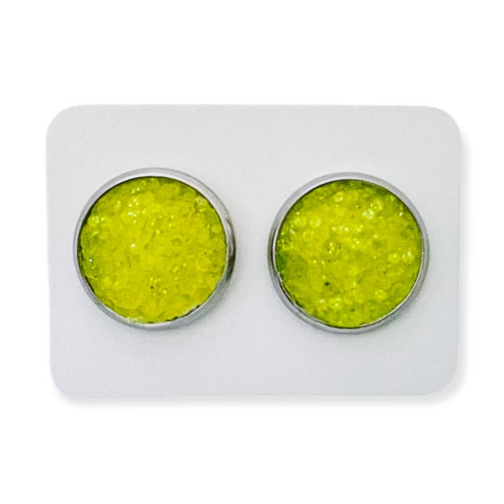 Øreringe Tennisbold Gul for engroshandel hos BOWverwhelmed, Llc