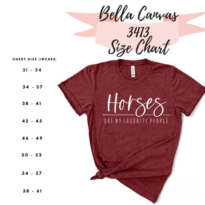 Bow-Dacious Designs - Wholesale Screen Printed T-Shirt - Women's - Horses Are My Favorite People T-Shirt1