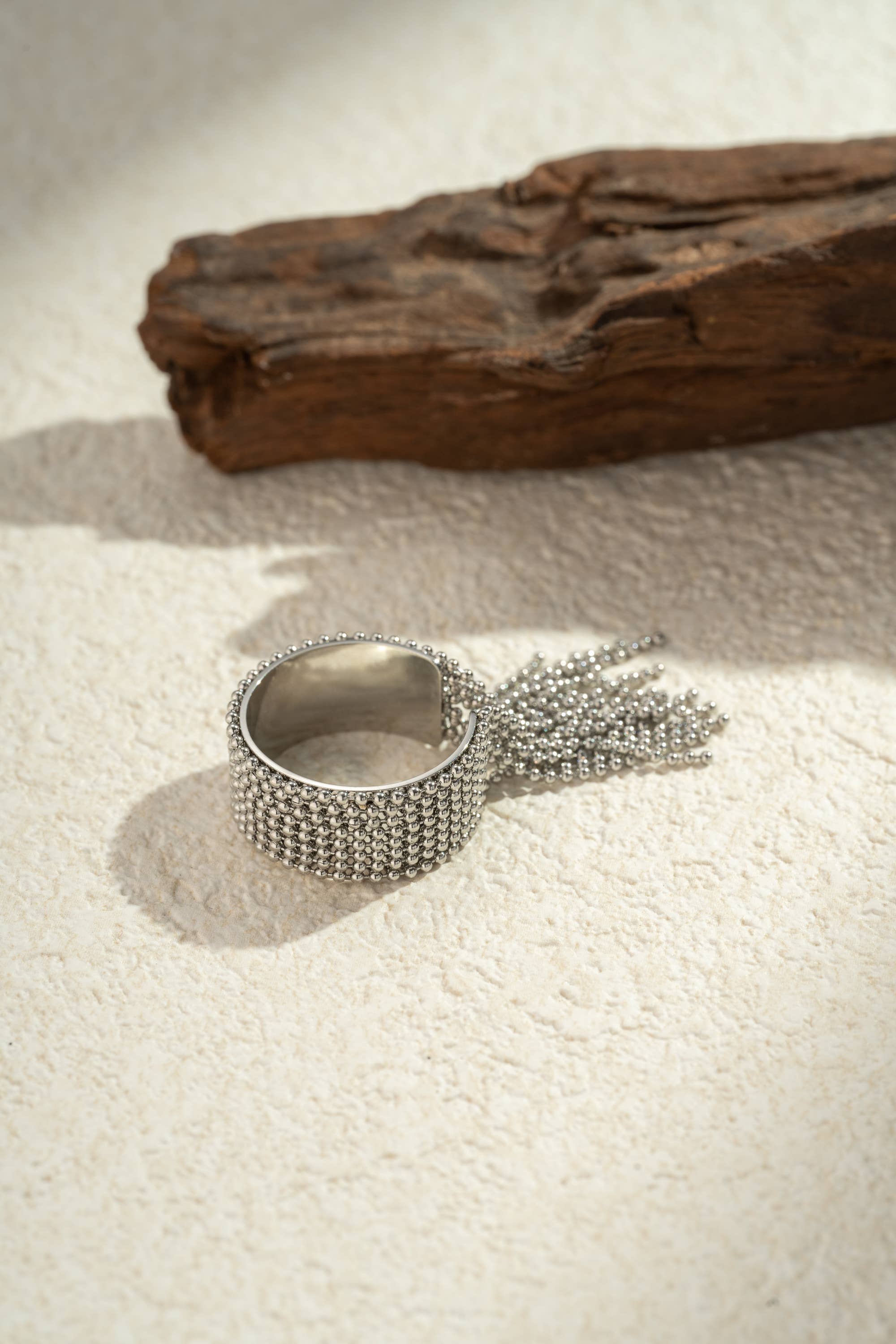 COSMOS - Wholesale Chain Ring - Bohemian Chic Chain Stainless Steel Adjustable Ring3