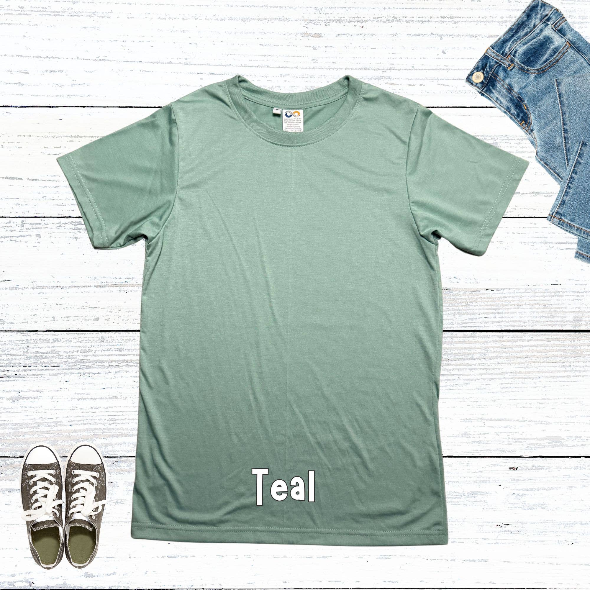 Infinite Sourcing & Trading LLC. - Vendita all'ingrosso T-shirt per sublimazione - Unisex - Maglietta Sublimazione 80% Poliestere 20% Cotone con Sensazione Morbida2