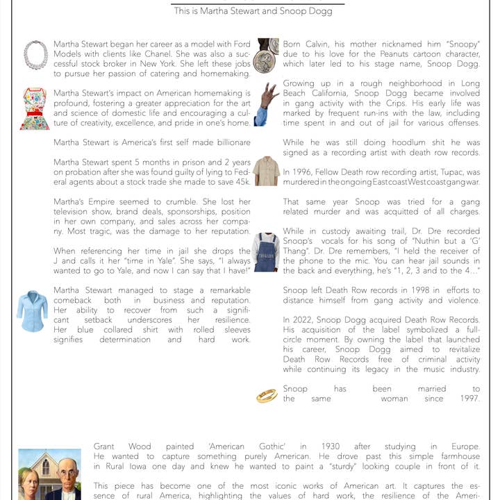 LX Artworks - Vendita all'ingrosso Maglietta stampata - Unisex - Maglietta American Hustle (Martha Stewart e Snoop Dogg)4