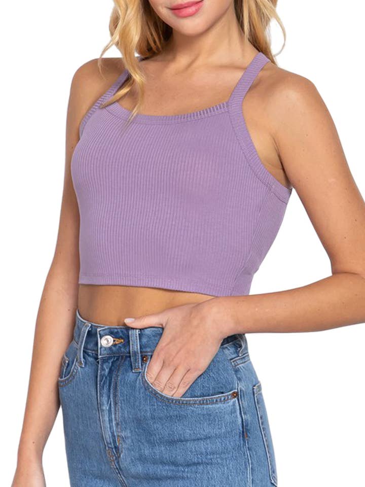 Straight Neck Backless Strappy Cami Top for wholesale by Vanilla Monkey