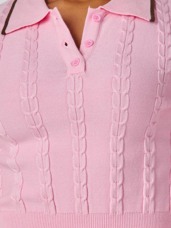 Hot & Delicious - Wholesale Hemd- en rokset - Dames - Diora Gebreide Top & Minirok Set (HC8722)4