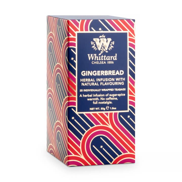 Whittard Gingerbread Tea 25 Individually Wrapped Teabags for wholesale by Whittard of Chelsea