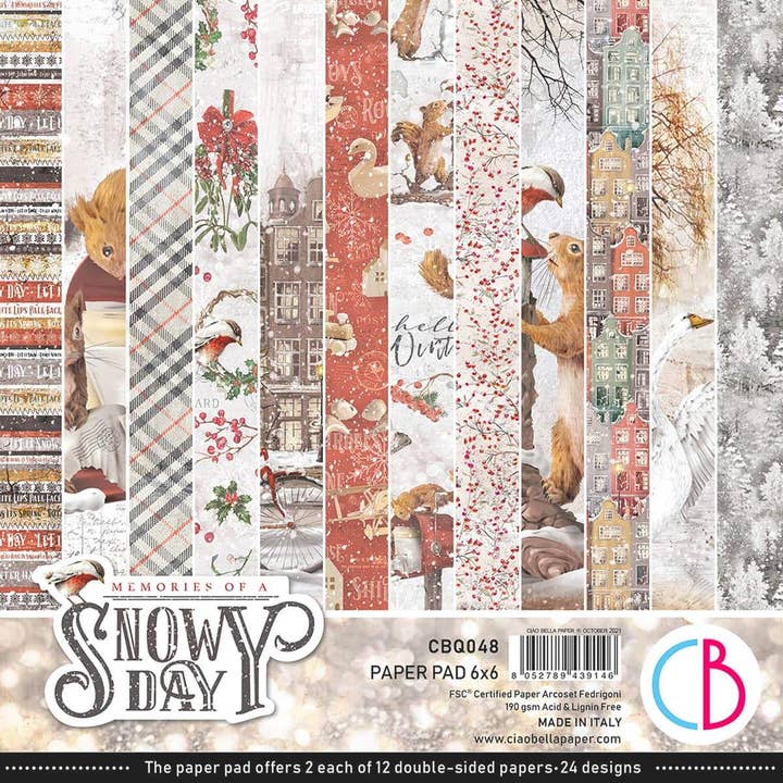 Ciao Bella Memories of a Snowy Day Paper Pad 6"x6" 24/Pkg and other Purchase Wholesale snowy days. Free Returns & Net 60 Terms on Faire trending on Faire.