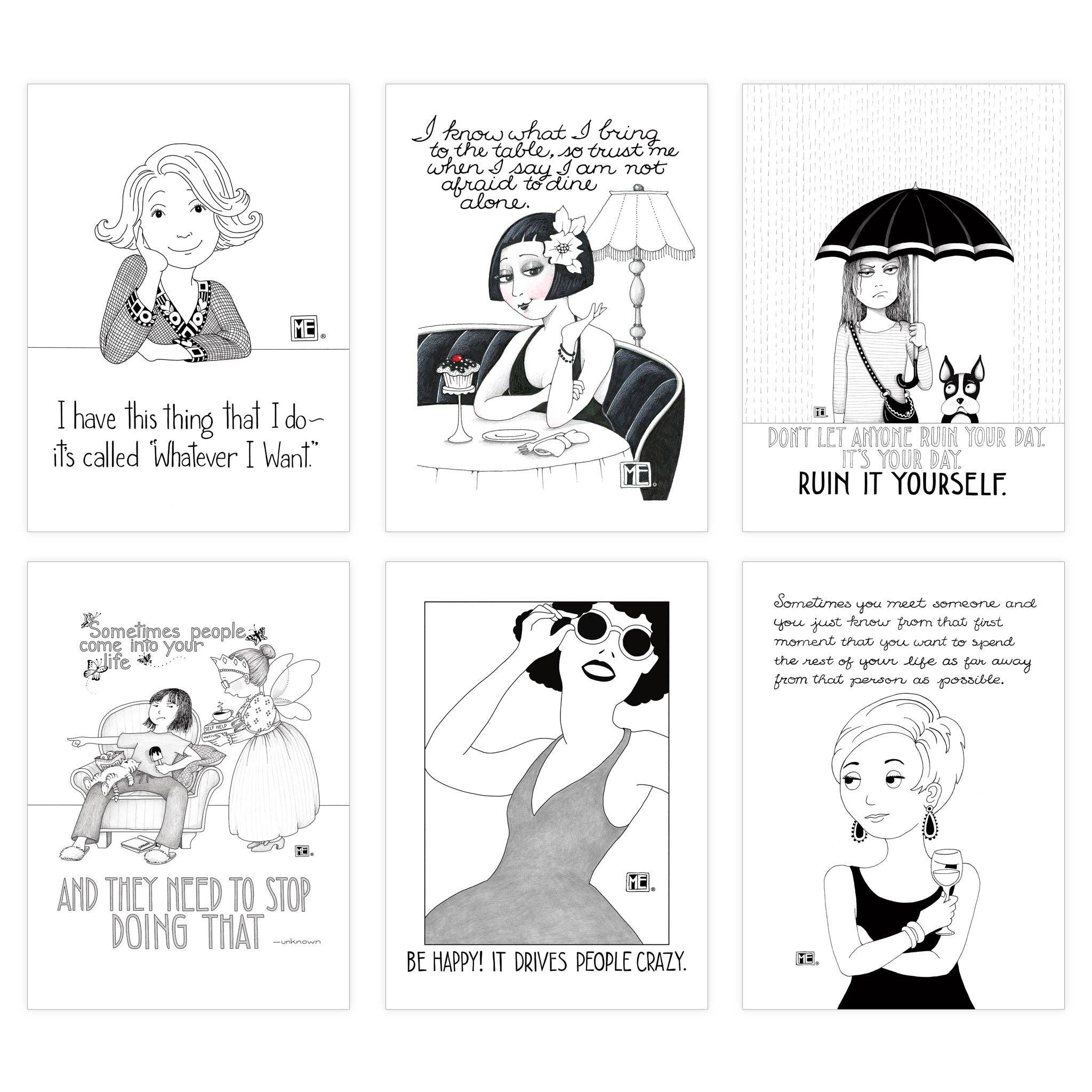 Mary Engelbreit Studios - Wholesale Postcard - The Divorcee Postcards0