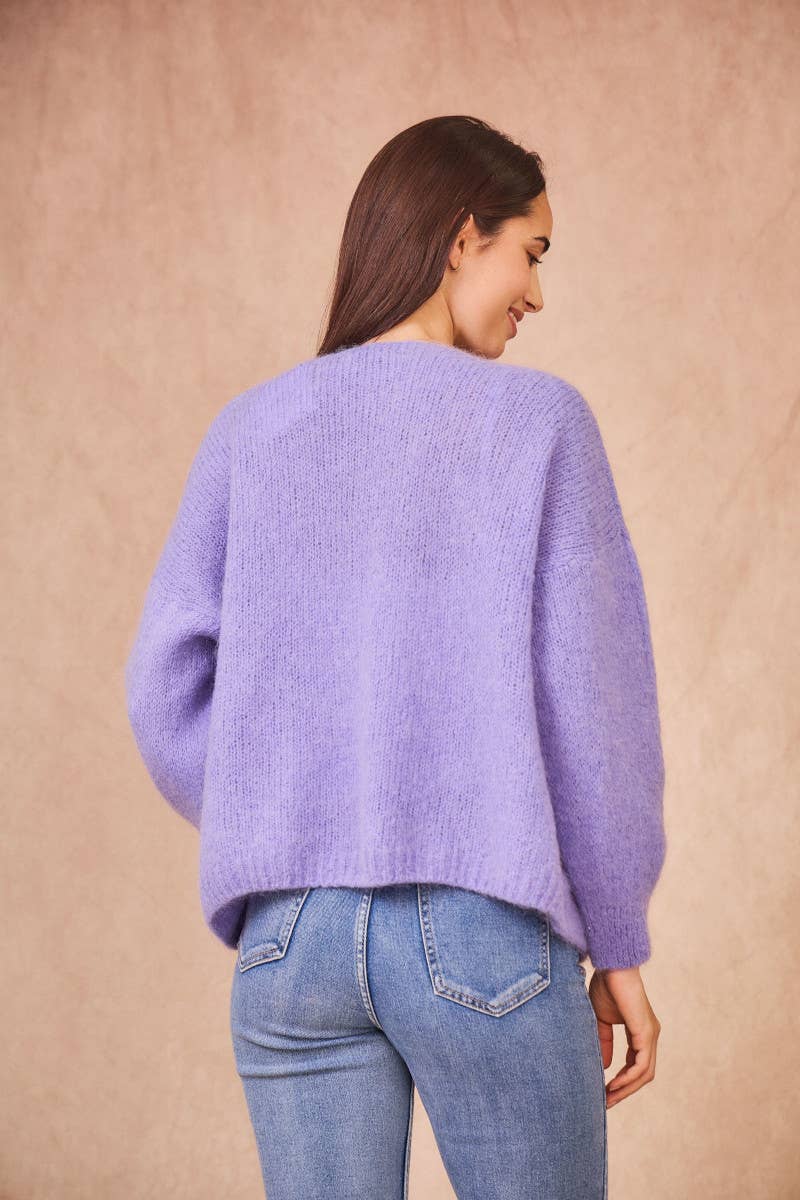 Calie Paris – Großhandel Strickpullover – Damen – Offene Mohair-Mischung Strickjacke21