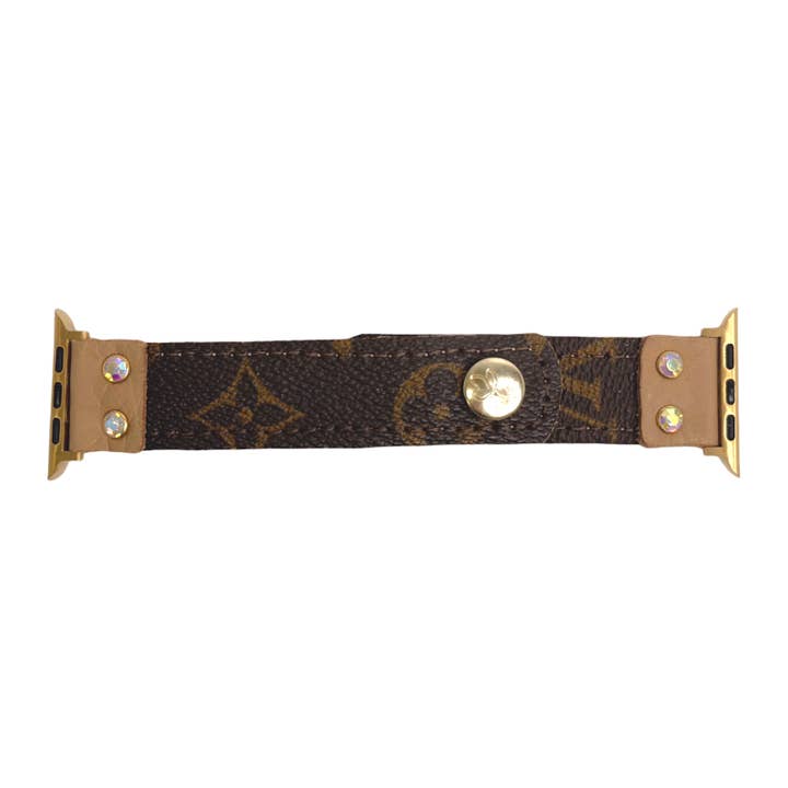 Beaudin Wholesale - Wholesale Watch Band/Strap - Women's - Apple Watch Band In Leather | Upcycled LV