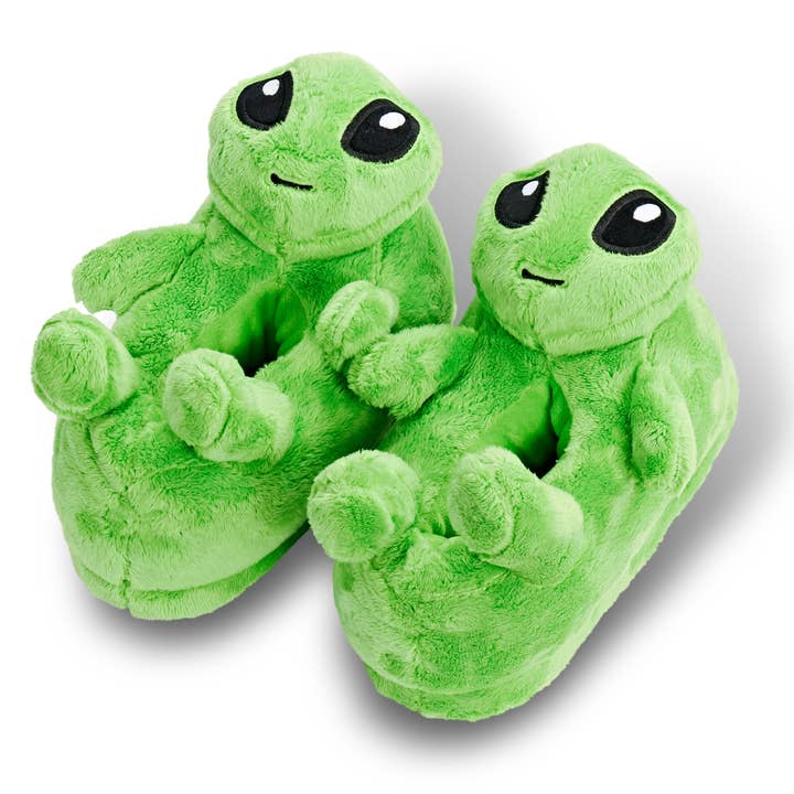 Odo the Alien | Kids' Funny Plush Anti-Skid Slippers for wholesale by Oooh Yeah/Sock It Up/Oooh Geez Slippers