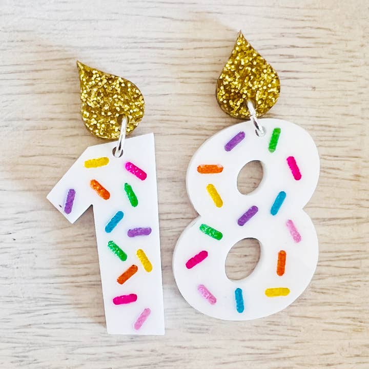 Pendiente tipo vela de cumpleaños para venta al por mayor de The Tiny Umbrella