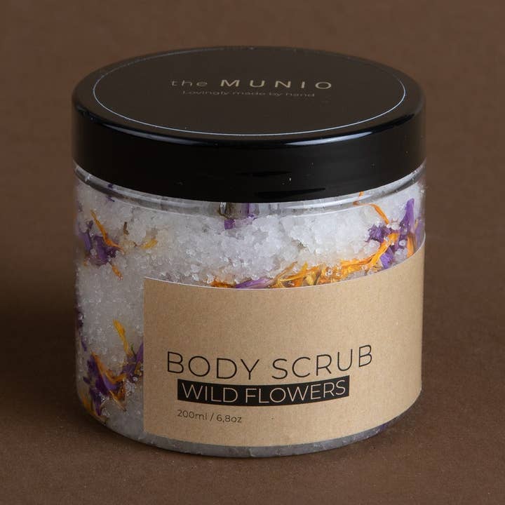 WILD FLOWERS BODY SCRUB 200ml for wholesale by the MUNIO