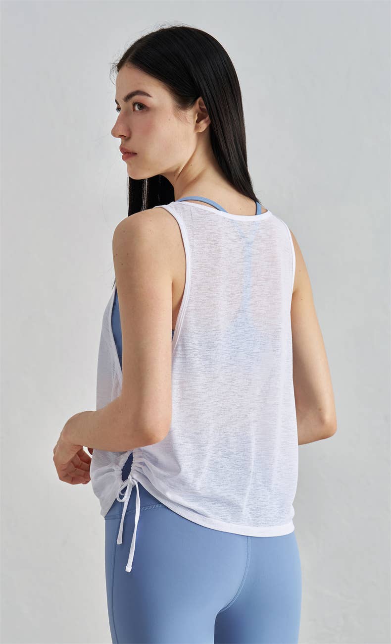 91thelabel - Wholesale Athletic Top - Women's - Luana Sleeveless Tank Active Top Cover Up1