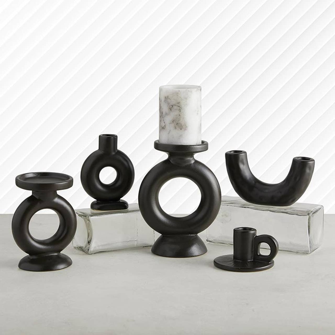 47th & Main (Creative Brands) - Wholesale Candle Holder - Handle Taper Candleholder1