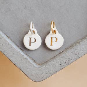 Bel Kai - Wholesale Individual Charm/Pendant - Ceramic Initial Charm42