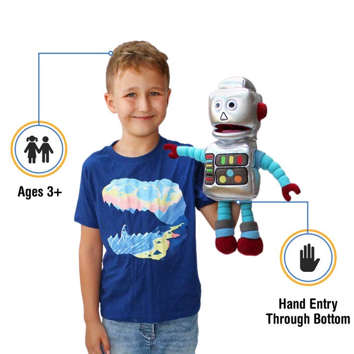 Silly Puppets - Wholesale Puppet – Kids & baby - Silly Puppets Robot (14")1