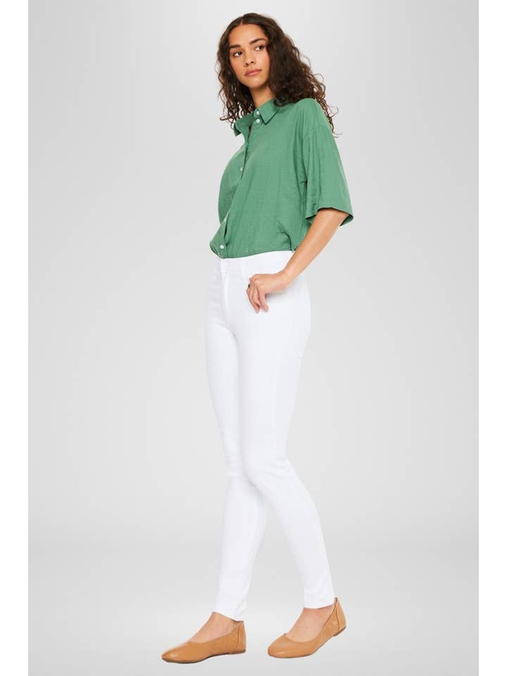 OPEN PACK HIGH RISE WHITE SUPER SKINNY JEANS-KC11235WT for wholesale on Faire