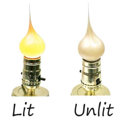 Factory Direct Craft - Wholesale Light Bulb/Puck - Pearlized Silicone Dipped Standard Flame Bulbs (6 Bulbs)