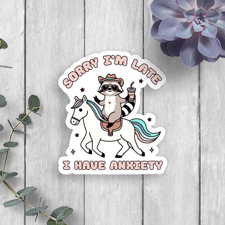 Expression Design Co - Wholesale Sticker - Anxiety Vinyl Sticker