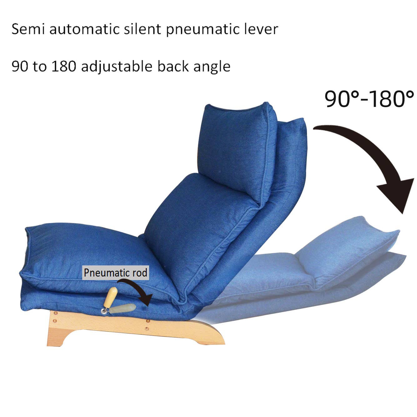39F Inc. - Wholesale Chair - Adjustable Floor Sofa Chair with Foldable Backrest17