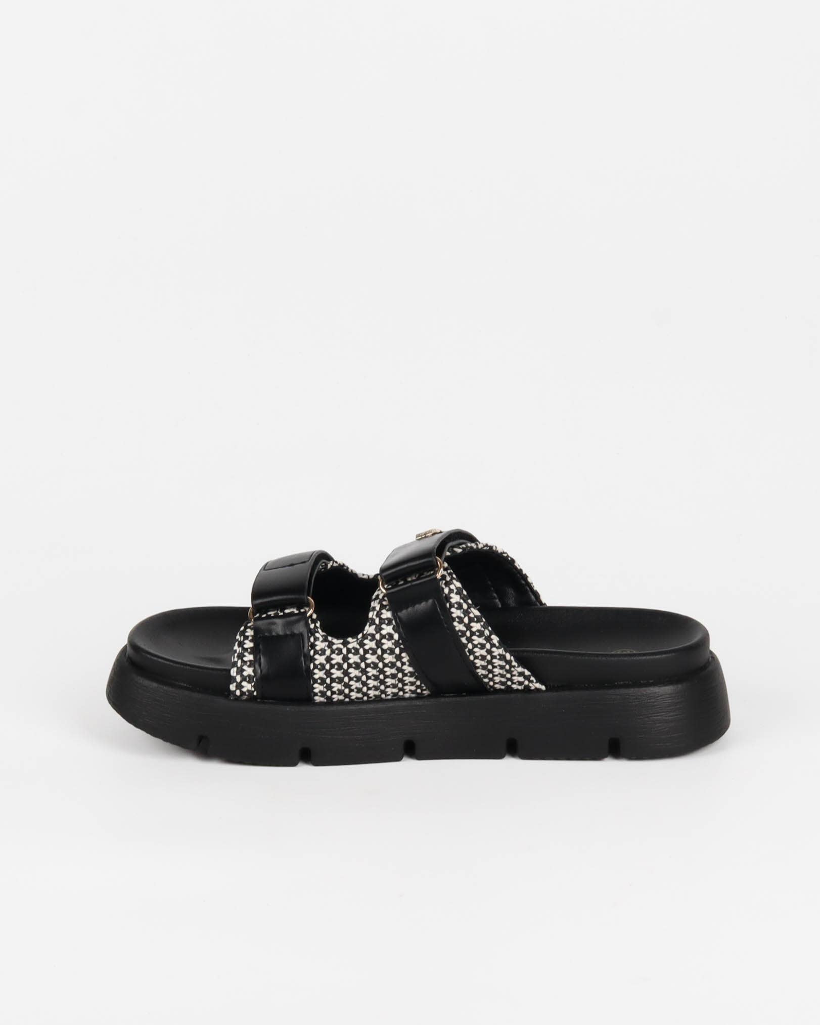 La Bottine Souriante - Wholesale Sandals - Women's - Women's Sandals with Velcro – Thick Sole and Braiding1