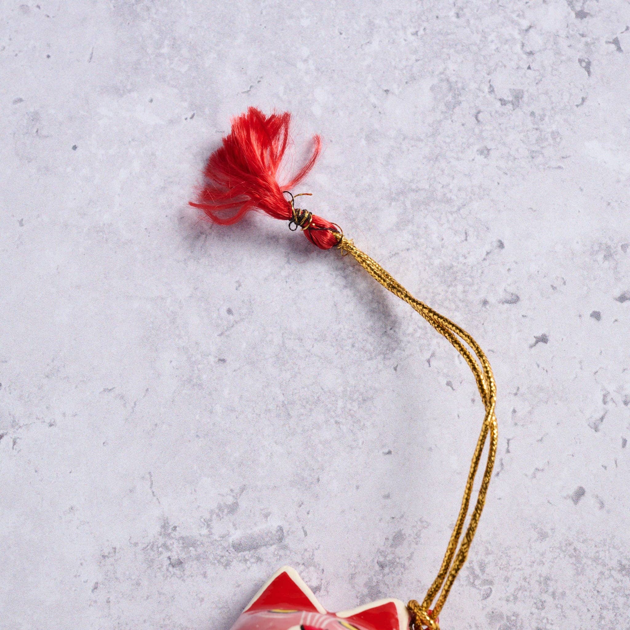 Ten Thousand Villages - Vente Objets de décoration - Ornement en papier mâché de chat floral peint3