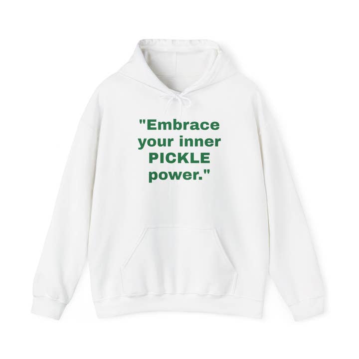 Adoptez votre pouvoir intérieur de cornichon Sweat à capuche unisexe Heavy Blend™ pour la vente par Aliska's Amazing Pickles