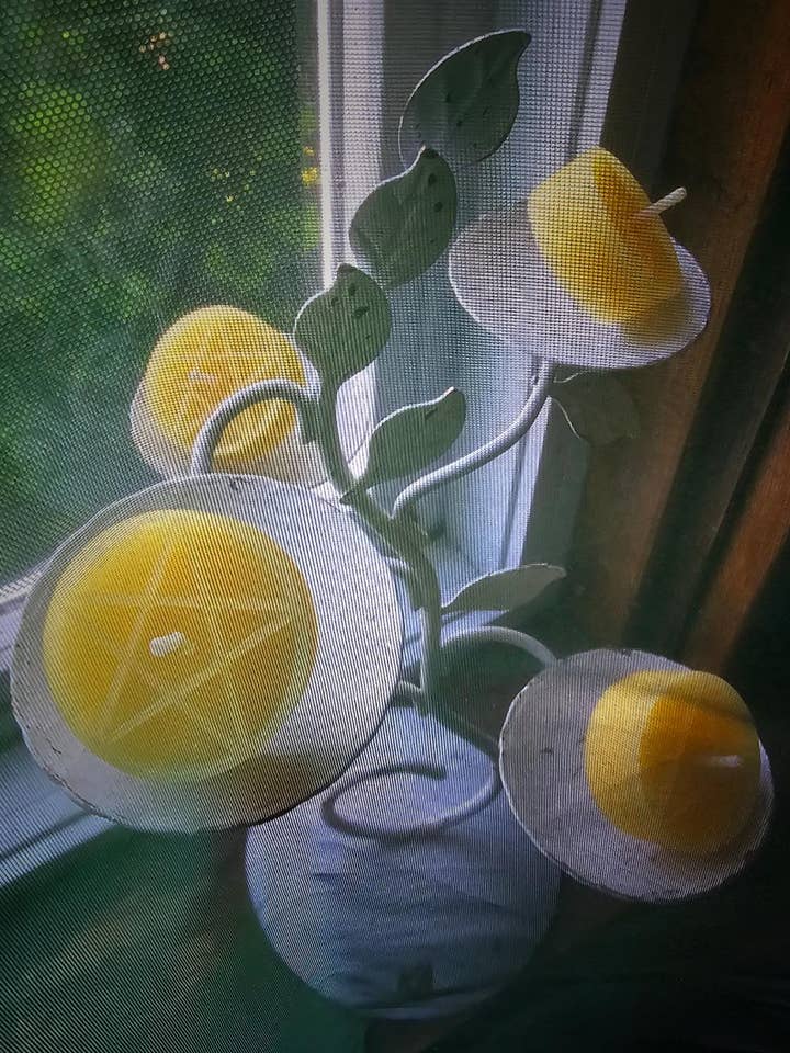 Pentacle Tea-Light Candles for wholesale by Mystic Moons Candle Co.