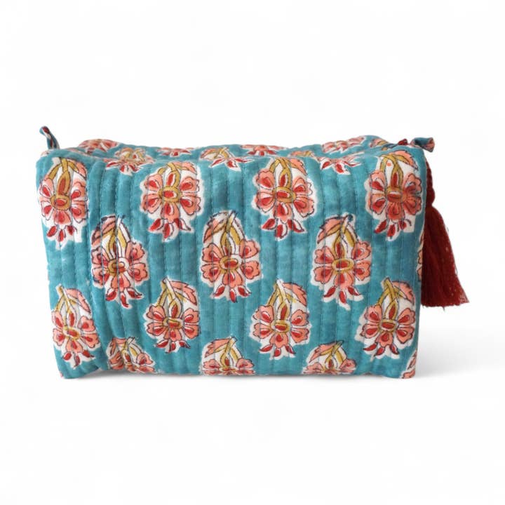 Trousse de toilette en coton imprimé N°83 pour la vente par Claire Beaugrand