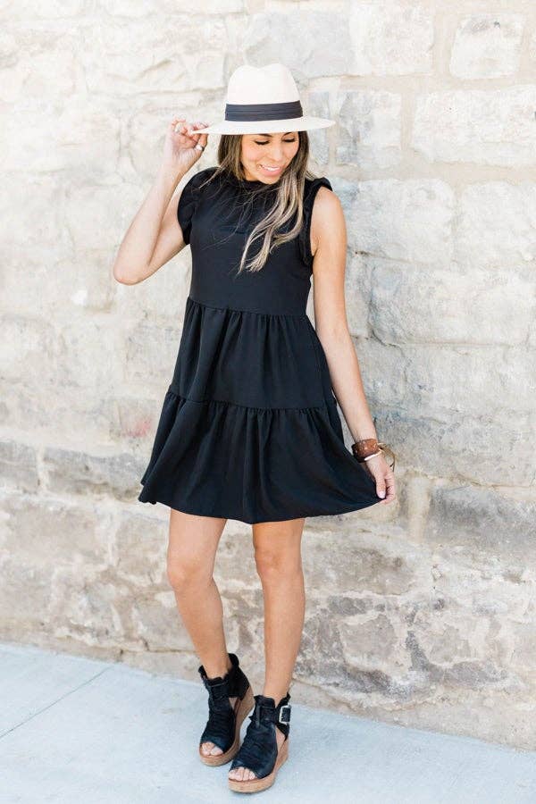Hipster Row - Wholesale Dress - Women's - Mattie Ruffled Babydoll Dress1