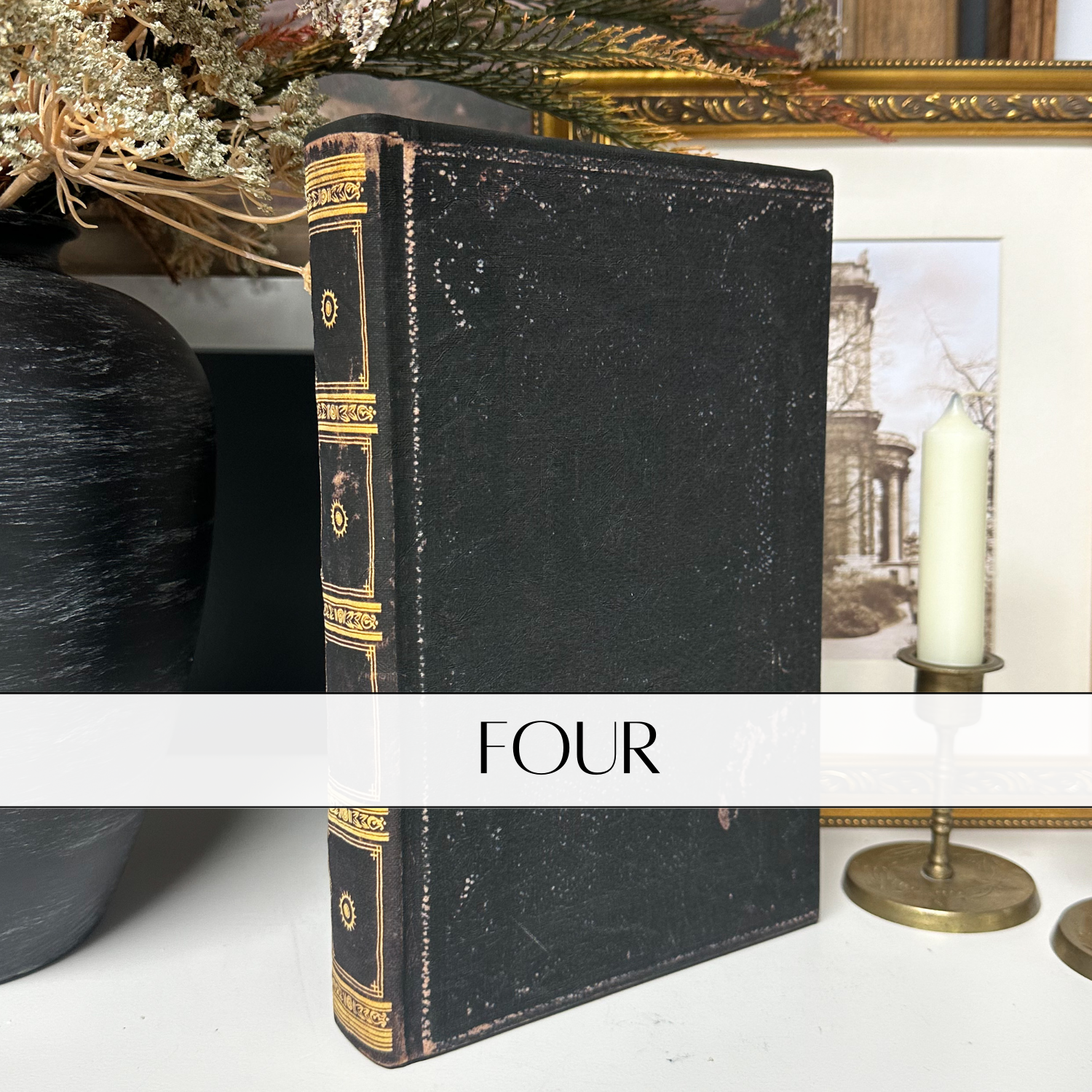 The House of Elements - Wholesale Decorative Tabletop Object - Vintage Inspired Fabric Wrapped Books3