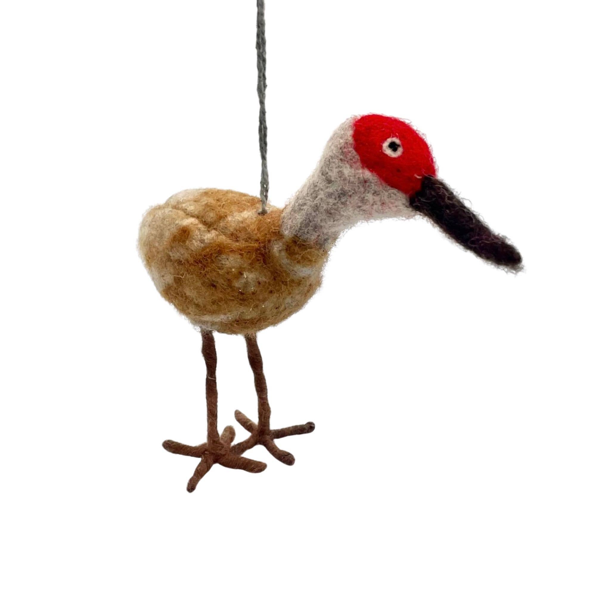 Women of the Cloud Forest - Wholesale Ornament - Sandhill Crane Felt Ornament0