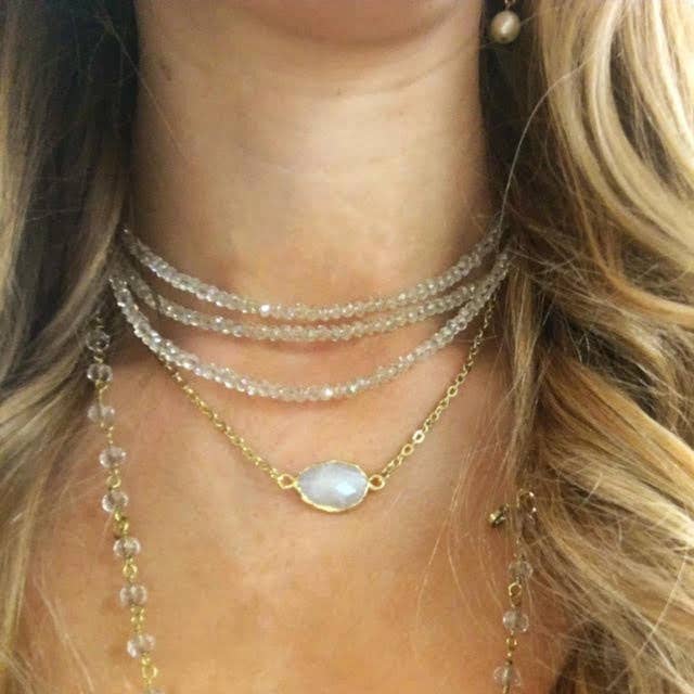 Collier « Angel » (transparent) pour la vente par Laura Grove Design