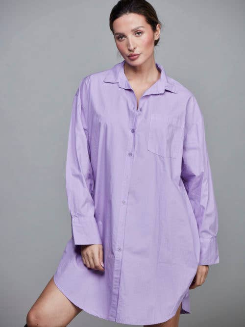 SixtyDays - Vendita all'ingrosso Camicia button down - Donna - Camicia boyfriend oversize in cotone - 40 colori3