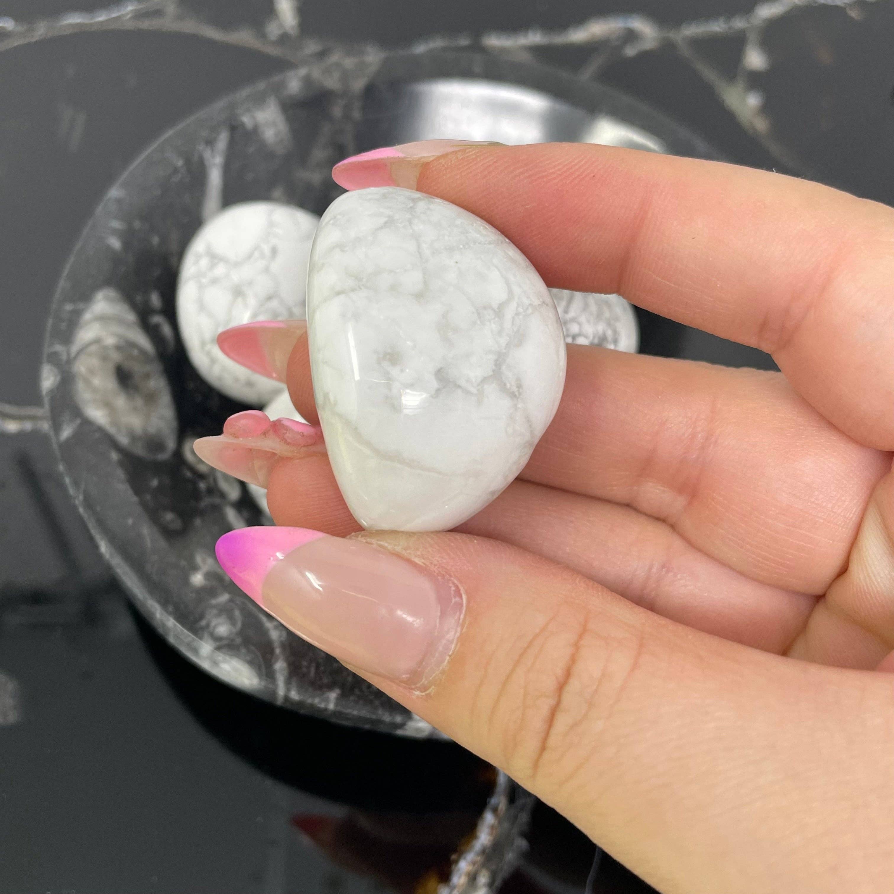 The Crystal Tabby - Wholesale Spiritual Stone/Crystal - Howlite Tumbles - 1/2lb Bag2