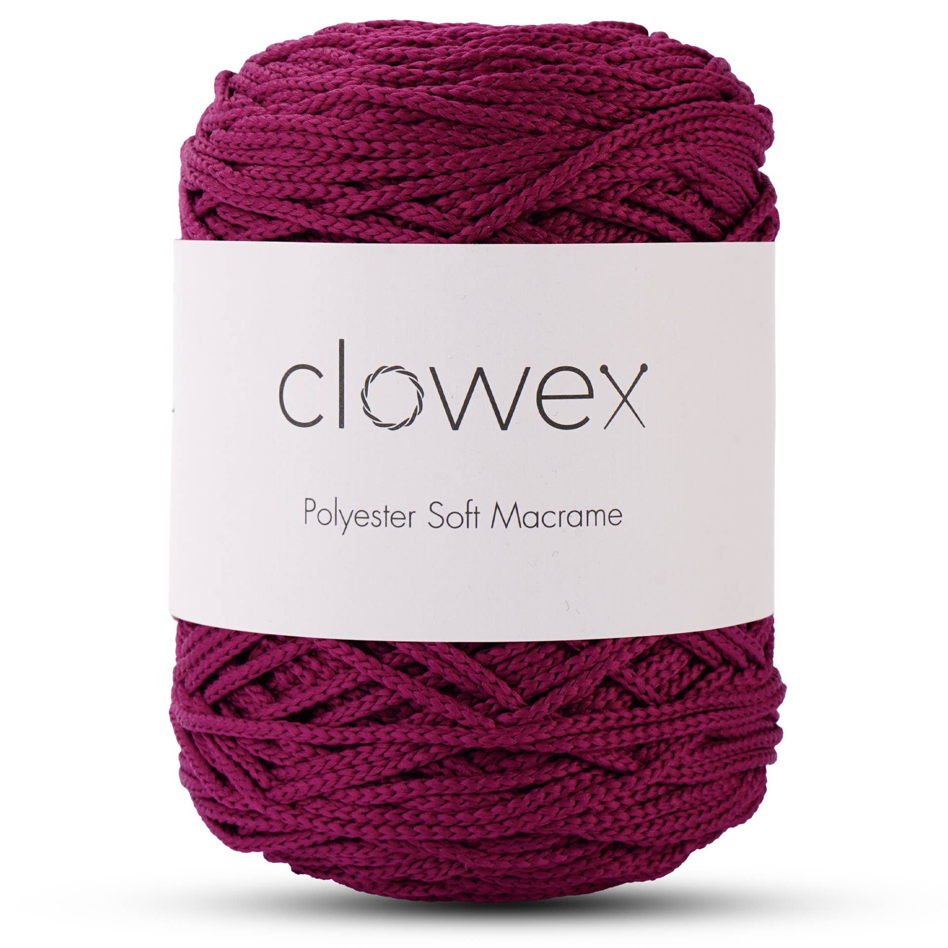 Clowex Textile LLC - Vente Fils à tricoter - Corde Macramé Douce en Polyester 2,5 mm, Fil de Corde Tressé Coloré8