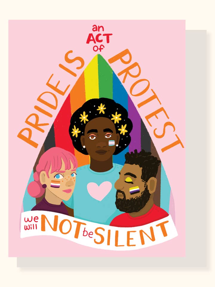 La fierté est un acte de protestation impression. pour la vente par Lily Wenndt Illustration