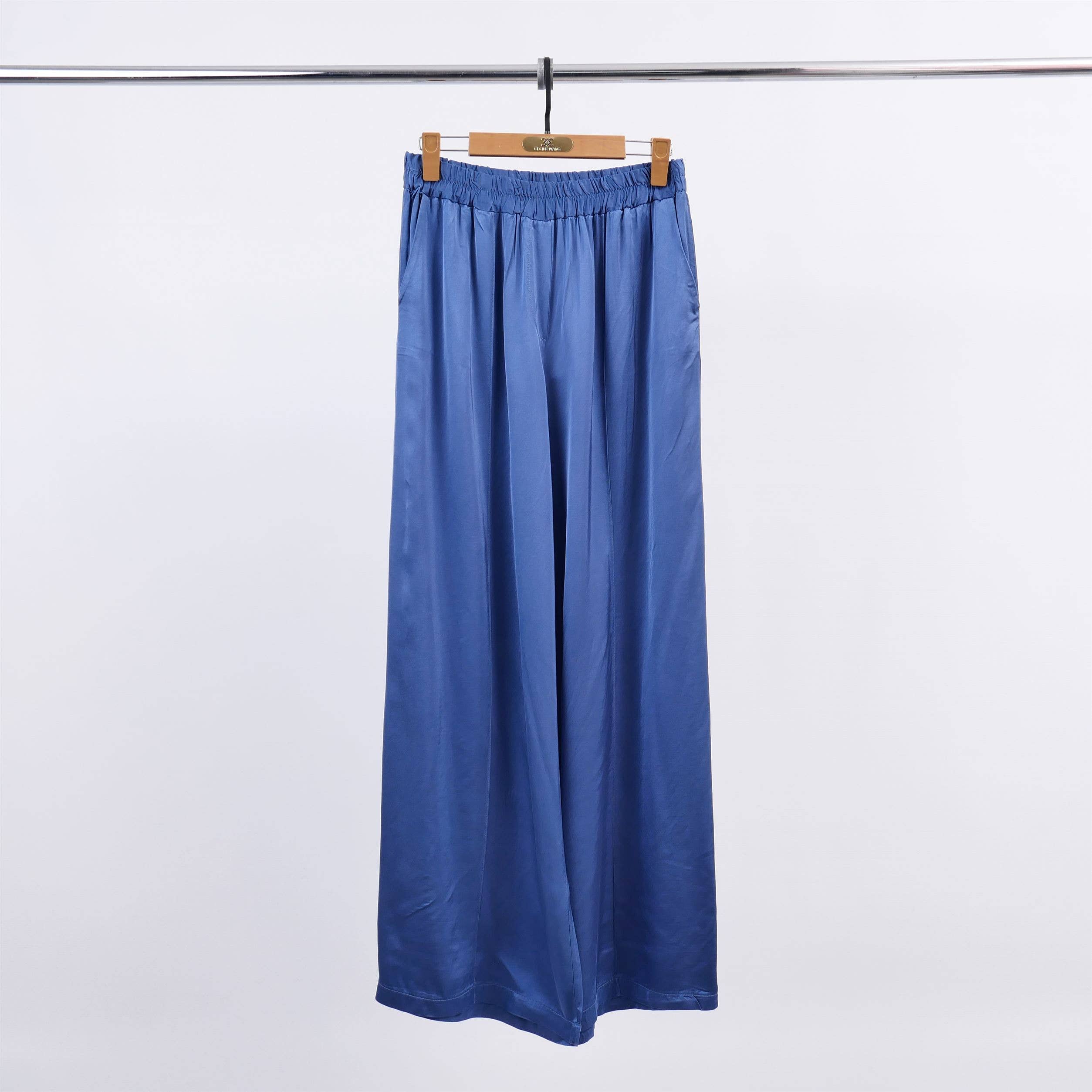 Cecile Wang - Wholesale Pants - Women's - Wide pants in satin viscose KD6706VS1