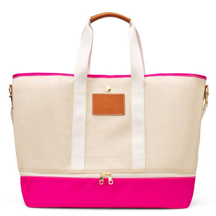 Boulevard - Wholesale Tote Bag - Women's - "Lara" Pink Large Shoe Compartment Tote (Personalizable)