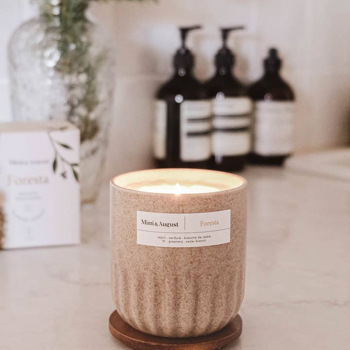 Mimi & August - Wholesale Jar/Filled Candle - Foresta reusable candle1