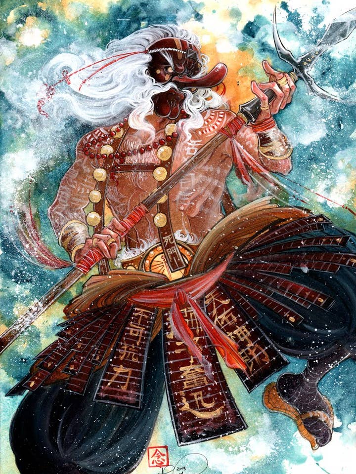 Yamabushi || Open Edition Giclee for wholesale by Oscen || Nen Chang & Liz Tecca