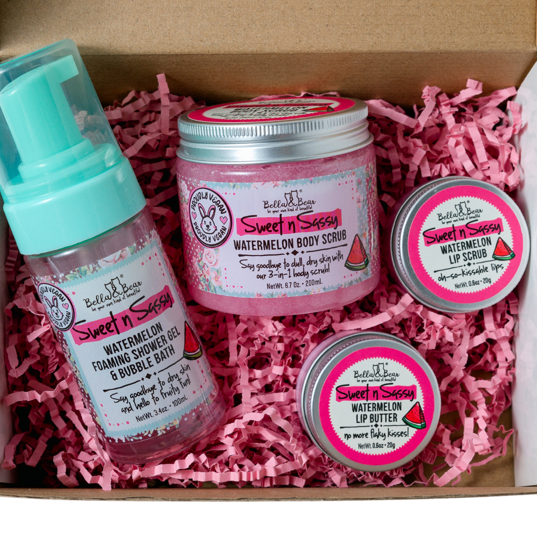 Bella & Bear - Wholesale Bath & Body Set - Sweet 'n' Sassy Midi Watermelon Gift Set | Women, Teens8