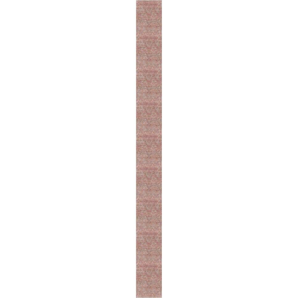 Well Woven - Venta al por mayor Alfombra pequeña - Alfombra Anya Vintage Tribal Chevron roja de tejido plano13